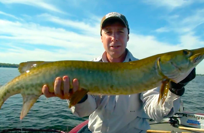 Fishing at Balsam Resort.
