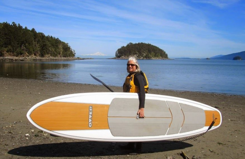 Paddle board at Blue Vista Resort.