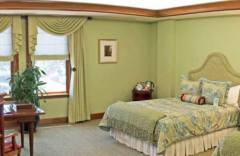Guest room at The Rose Hotel.
