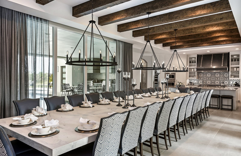 Rental dining room at Reunion Vacation Homes.