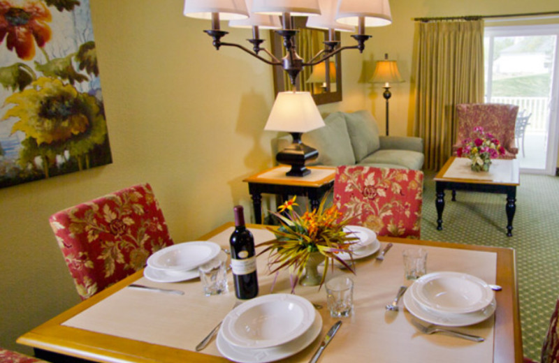 Suite Dining Area at The Historic Powhatan Resort