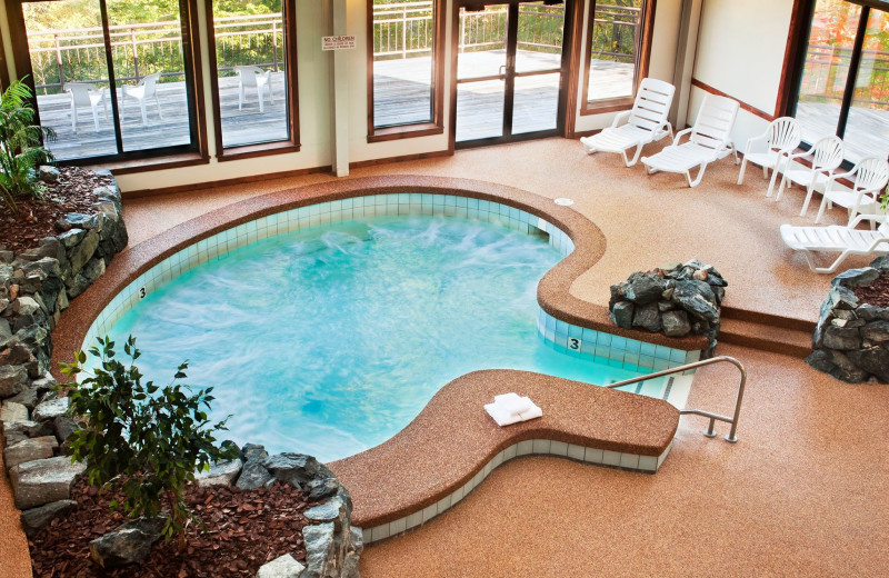 Oversized Roman Spa Hot Tub at the Summit Resort.