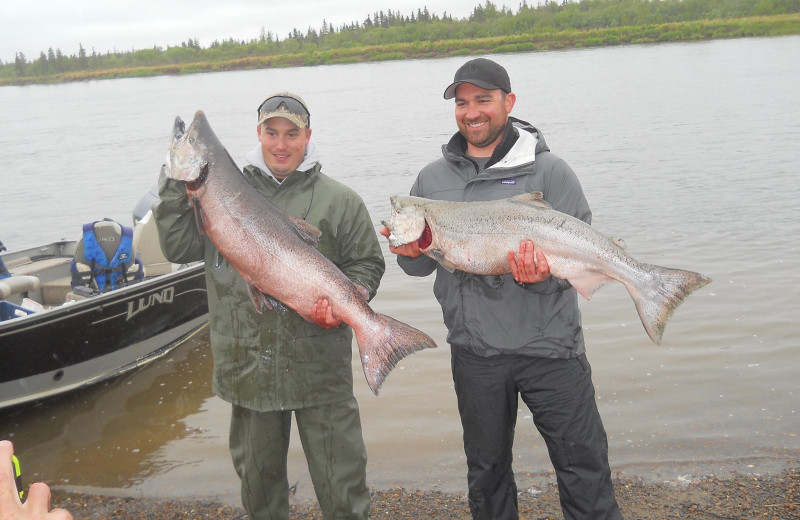 Fishing at Nushagak River Adventure Lodge.