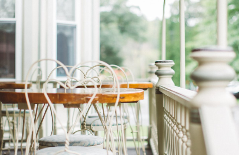 Patio at Albergo Allegria.