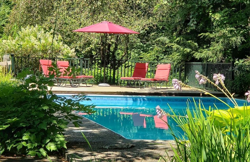 Outdoor pool at Four Columns Inn.