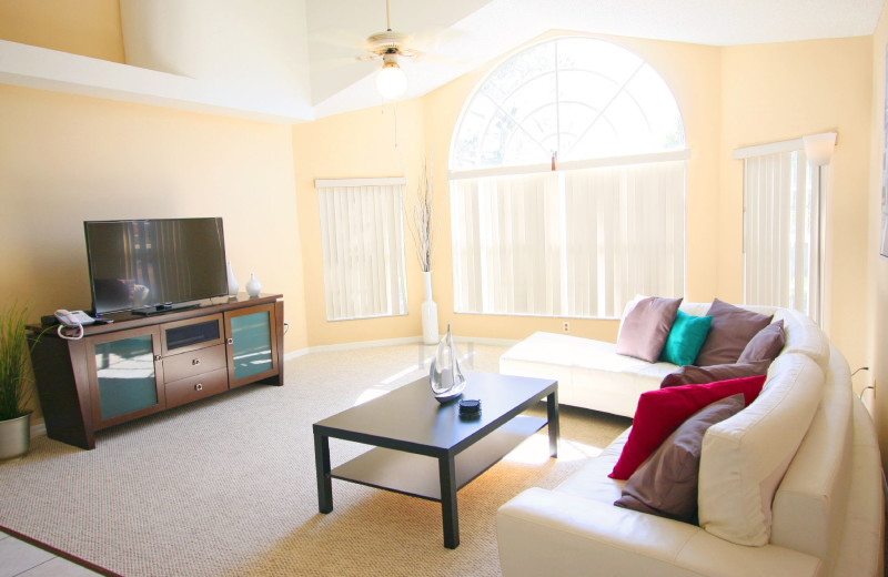 Rental living room at Favorite Vacation Homes.