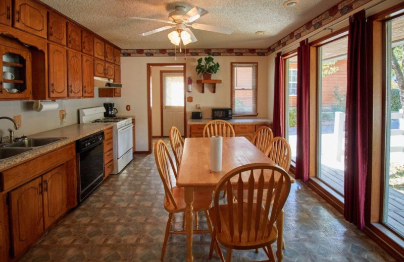 Cottage kitchen at MarVal Resort.