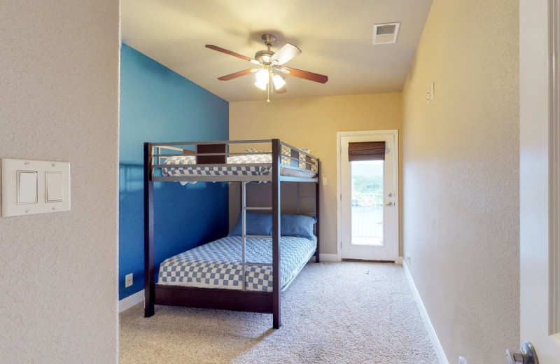 Rental bedroom at Still Waters Vacation Home.