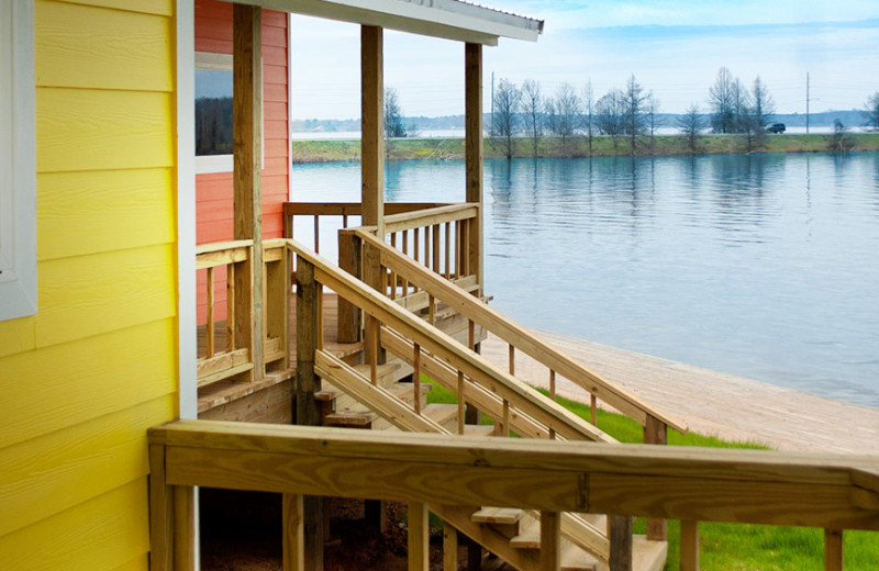 Cabin exterior at D'Arbonne Pointe.