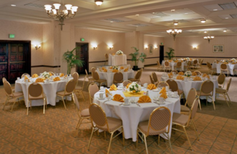 The Harbor Ballroom boasts a built-in parquet dance floor at Best Western Baltimore.