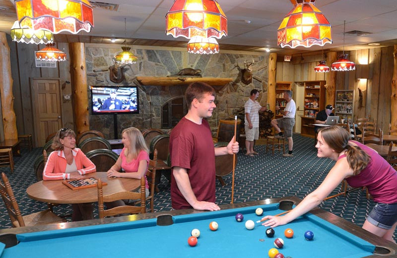 Billiards table at Lake George RV Park.