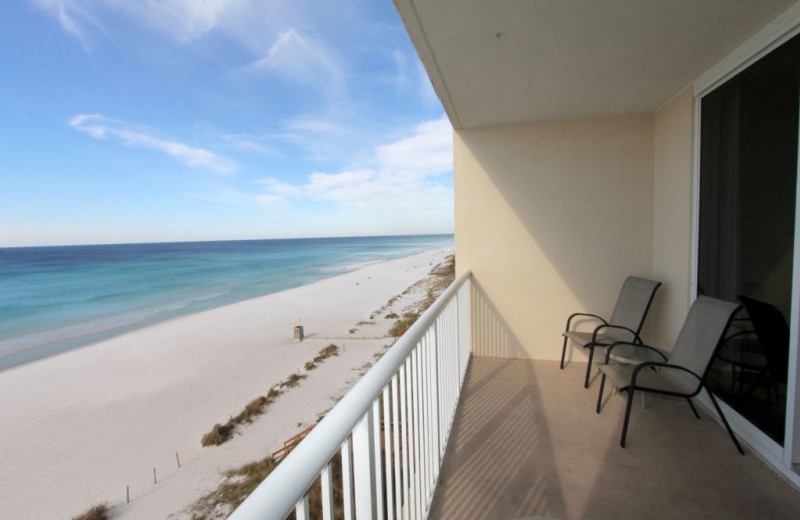 Rental balcony view at Schulstadt Rentals.