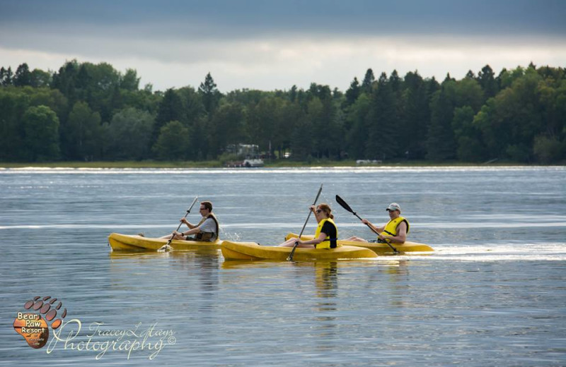 Water activities at Bear Paw Resort.
