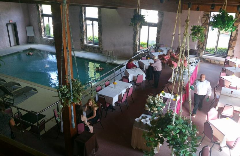 Indoor pool at Acra Manor Resort.