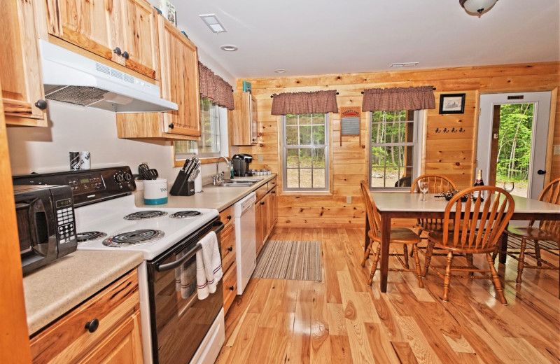 Rental kitchen at Allstar Lodging.