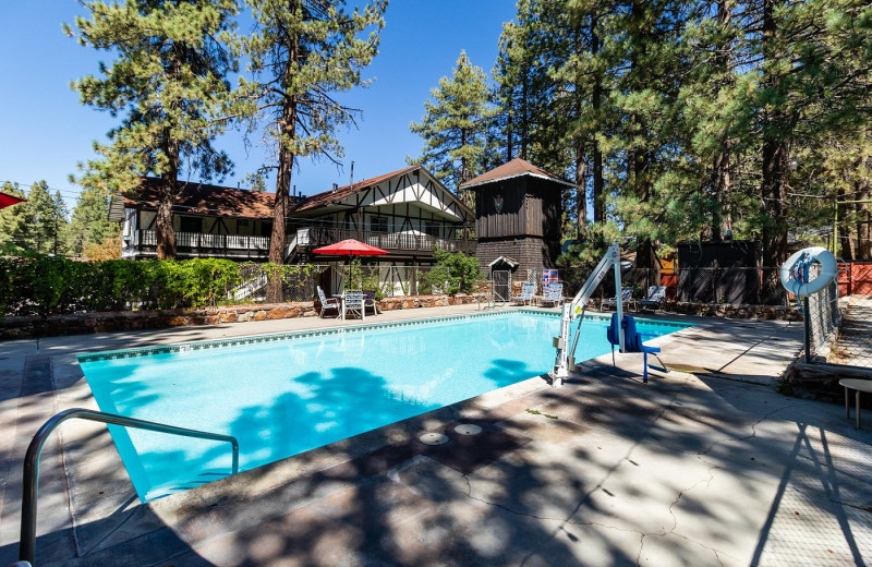 Outdoor pool at Black Forest Lodge.