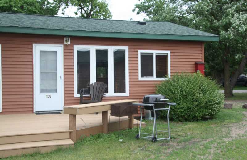 Cabin exterior at The Lodge on Otter Tail Lake.