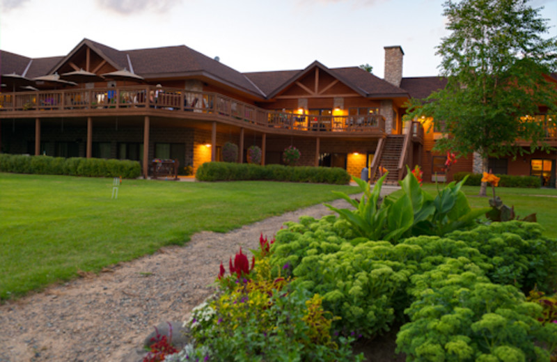 Exterior view of Sugar Lake Lodge. 