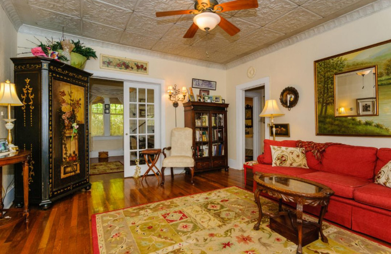 Rental living room at Asheville Connections.