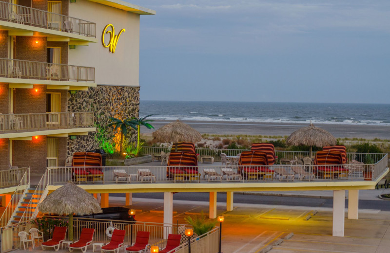 Exterior view of Waikiki Oceanfront Inn.