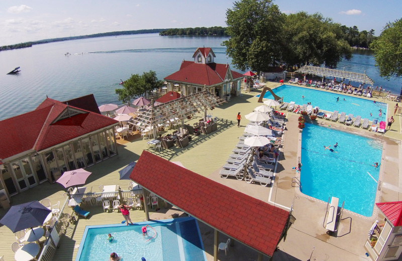 Aerial view of Fern Resort.