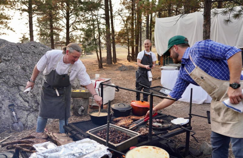 Cook outs at The Resort at Paws Up.