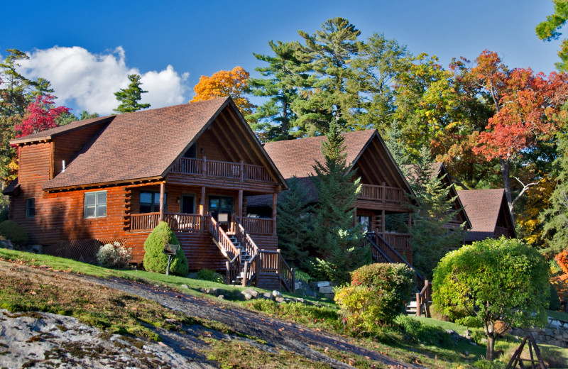 Exterior view of The Lodges at Cresthaven on Lake George.