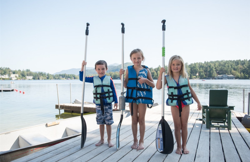 Family at Golden Arrow Lakeside Resort.