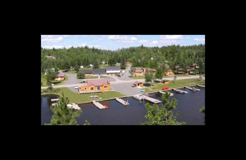 Aerial view of Sunset Resort.