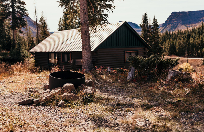 Cabin exterior at Trappers Lake Lodge & Resort.