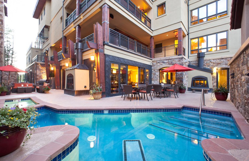 Outdoor pool at Lumiere Telluride.