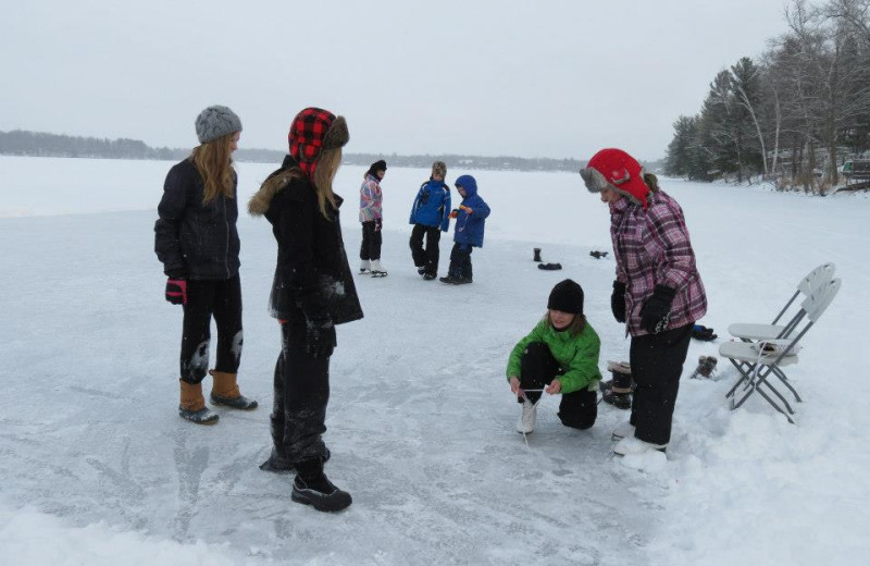 Winter time at Woodland Beach Resort.