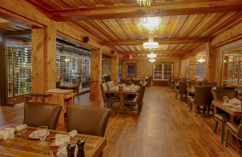 Dining at Lutsen Resort on Lake Superior.