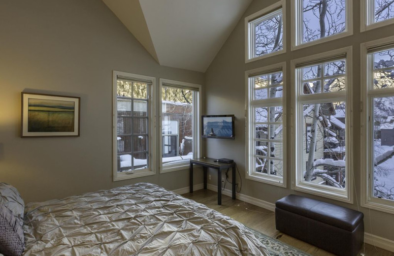 Rental bedroom at Welcome to Telluride Vacation Rentals.