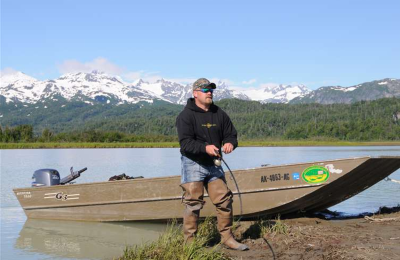 Fishing at Gone Fishin' Lodge.