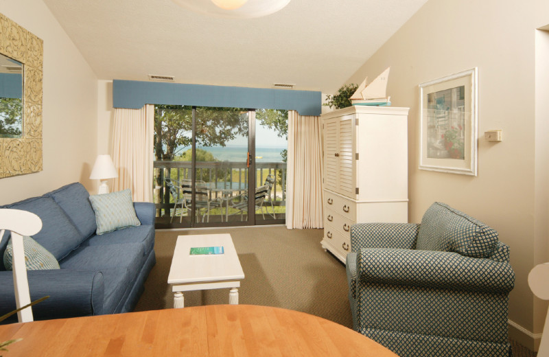 Condo guest living room at Grand Traverse Resort and Spa.