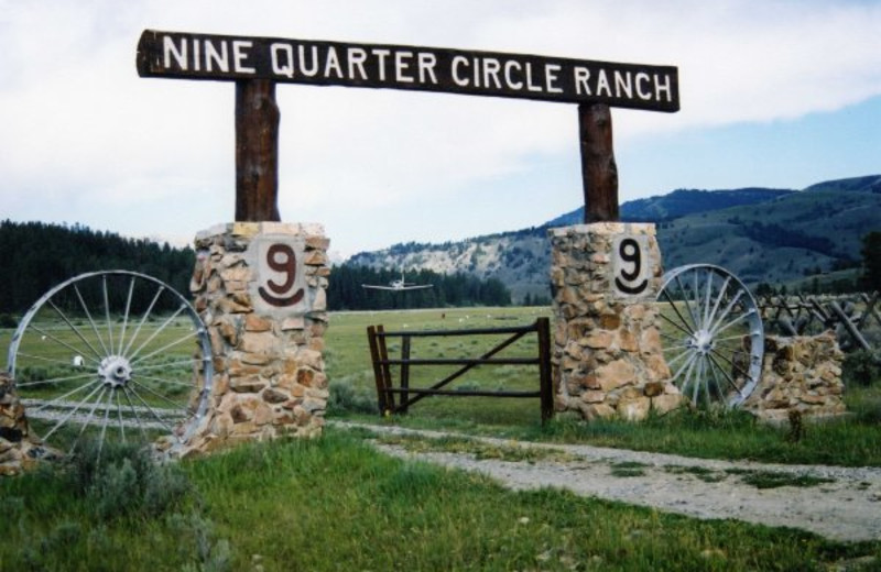 Front Gate at Nine Quarter Circle Ranch