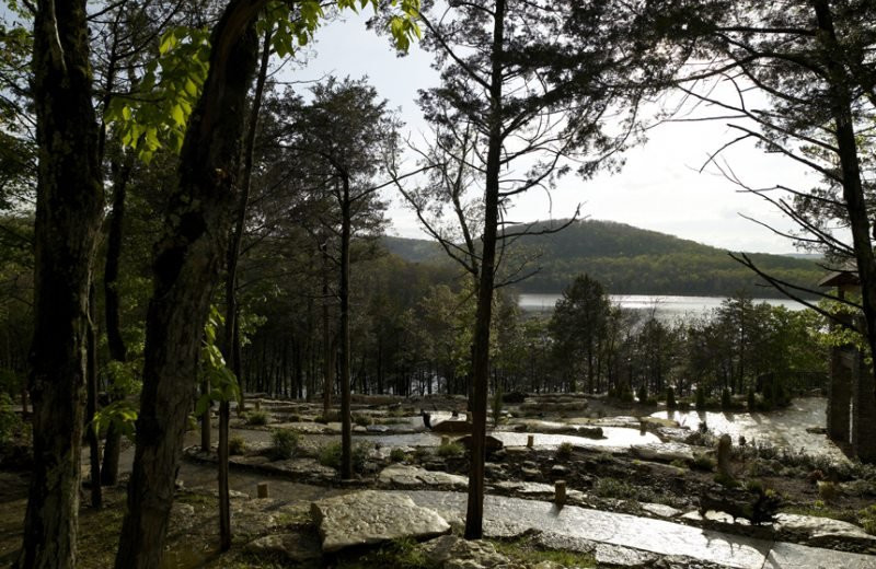 Lodge path at Stonewater Cove Resort.