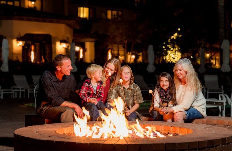 Fire pit at Terranea Resort.