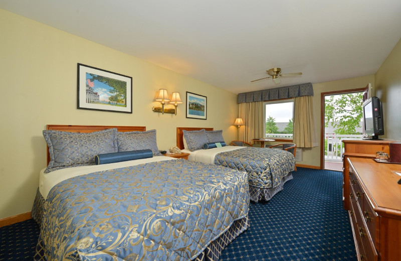 Guest room at Bar Harbor Inn & Spa.