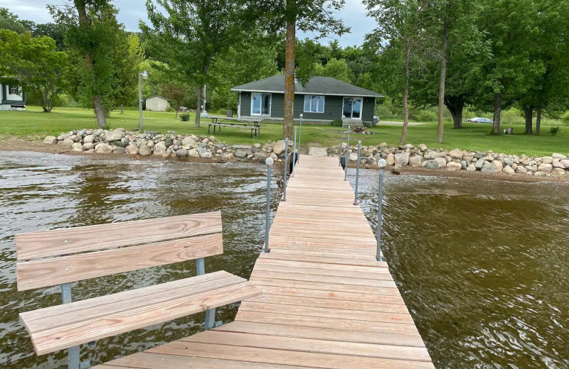 Rental dock at Lakes Area Rentals.