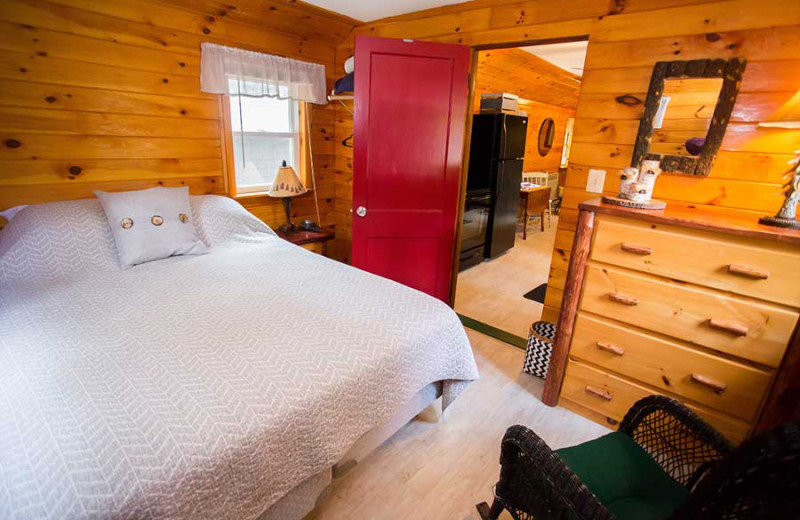 Bedroom at White Lake Lodges.