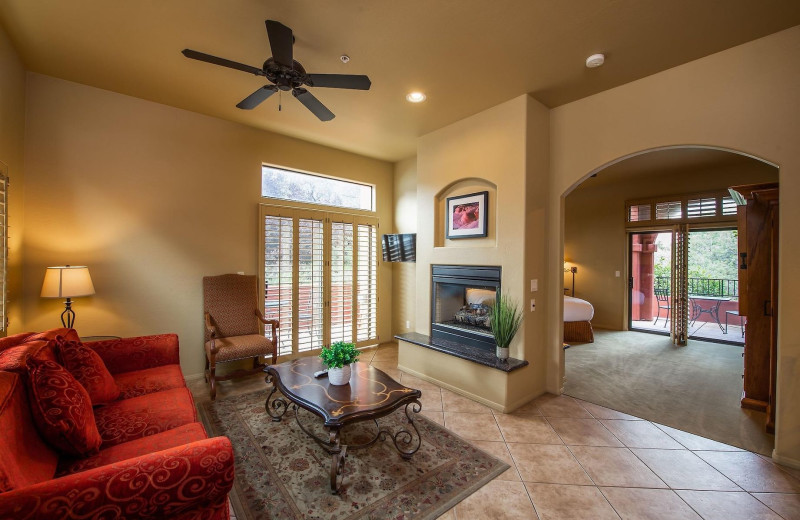 Guest room at Las Posadas of Sedona.