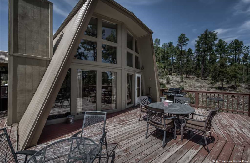 Rental deck at Vacation Rental Pros - Ruidoso.