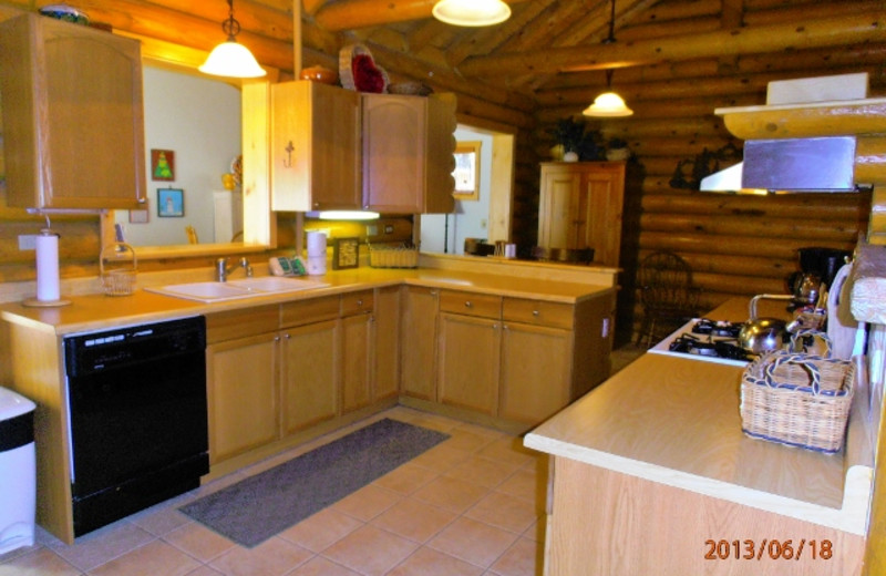 Rental kitchen at Resort Properties of Angel Fire.