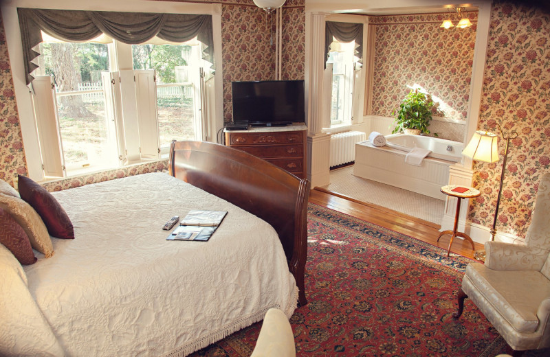 Guest room at The Carriage Inn Bed 