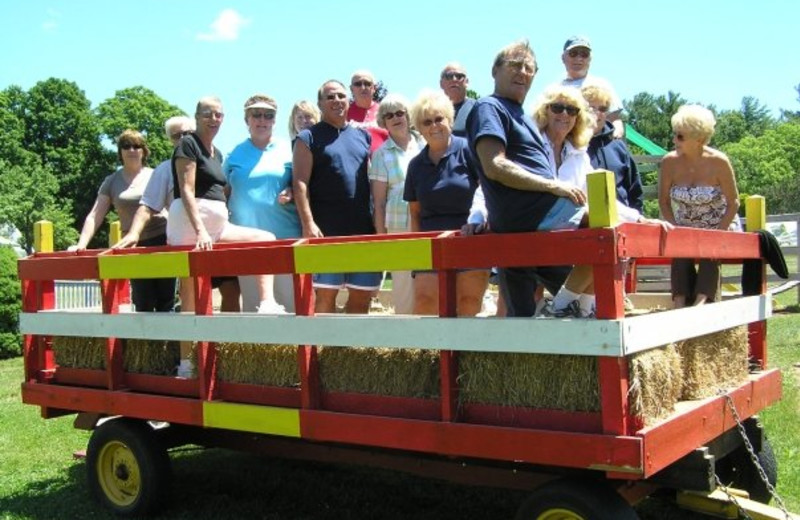 Hay Rides at Wolff's Maple Breeze Resort