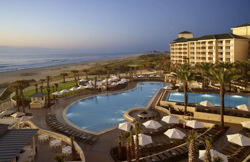 Outdoor pool and beach at Omni Amelia Island Plantation.
