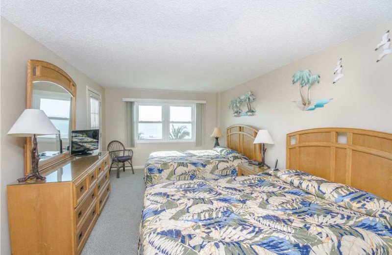 Rental bedroom at Beach Place Condominiums.