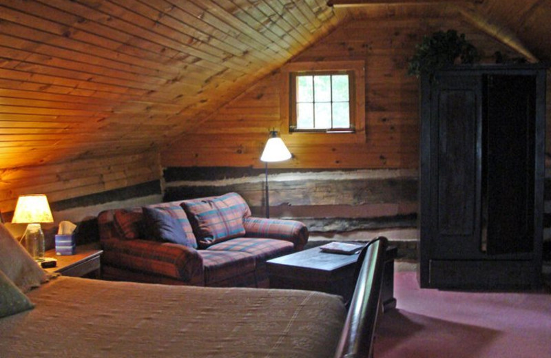 Cabin Interior at South River Highlands Retreat